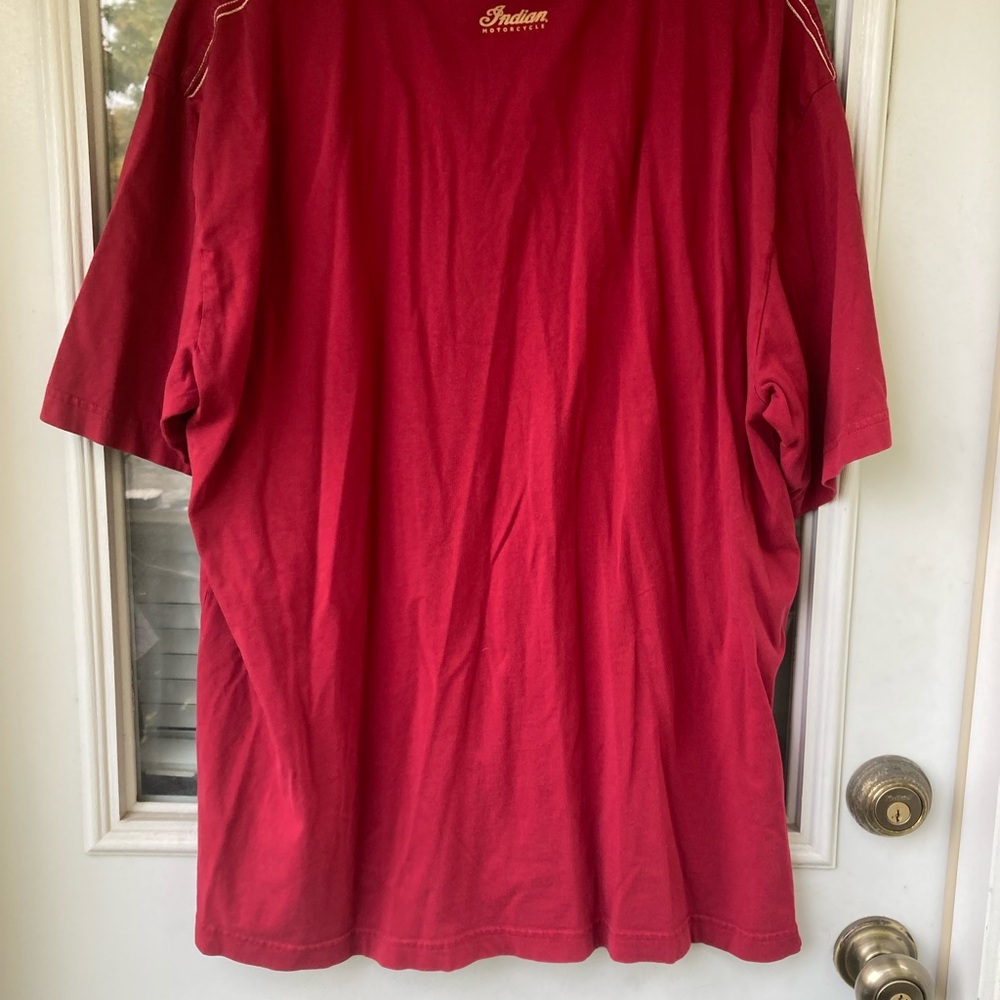 Indian Scout Red Men's T-Shirt 2XL - Picture 8 of 11